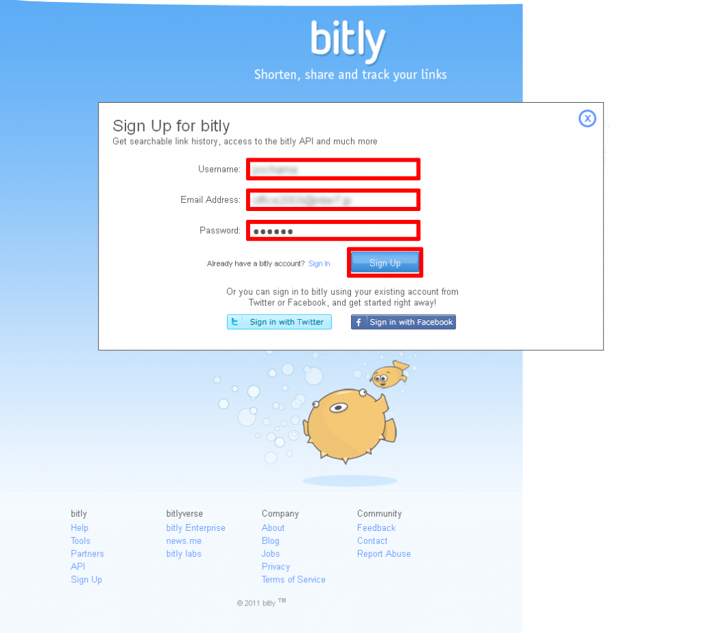bitlyのAPIキーを取得する | 初心者備忘録